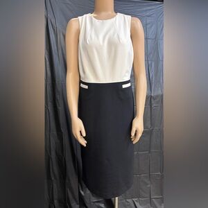 Boden Black/White Sleeveless Dress